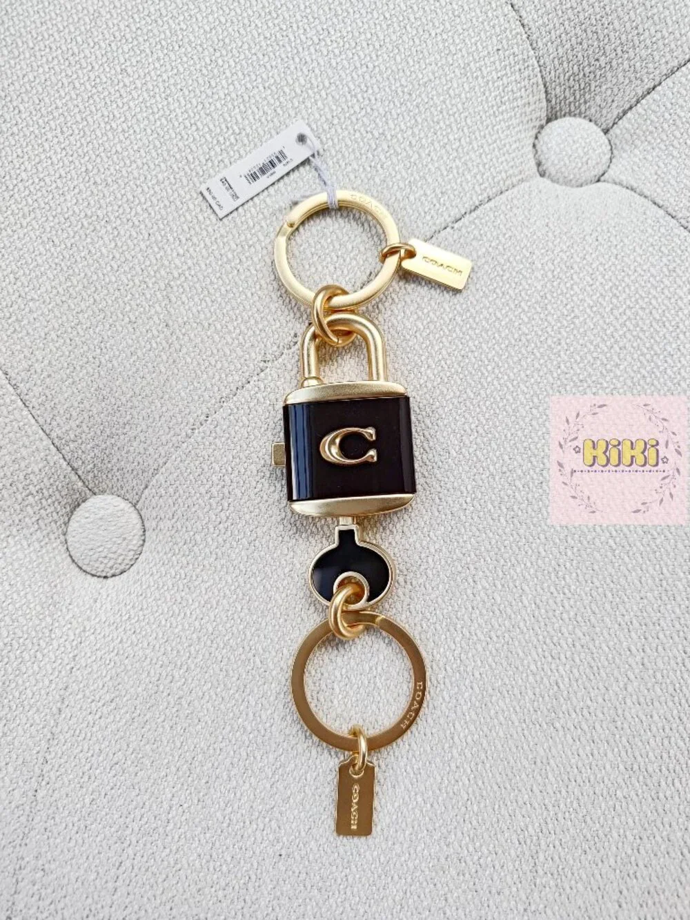 Coach Lock And Key Bag Charm Key Ring C1679